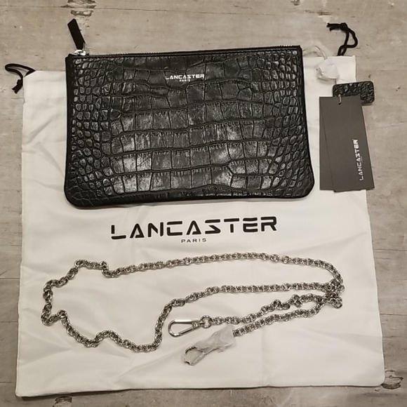 💕LANCASTER PARIS💕 Element Croco Pochette 8" - Picture 6 of 11